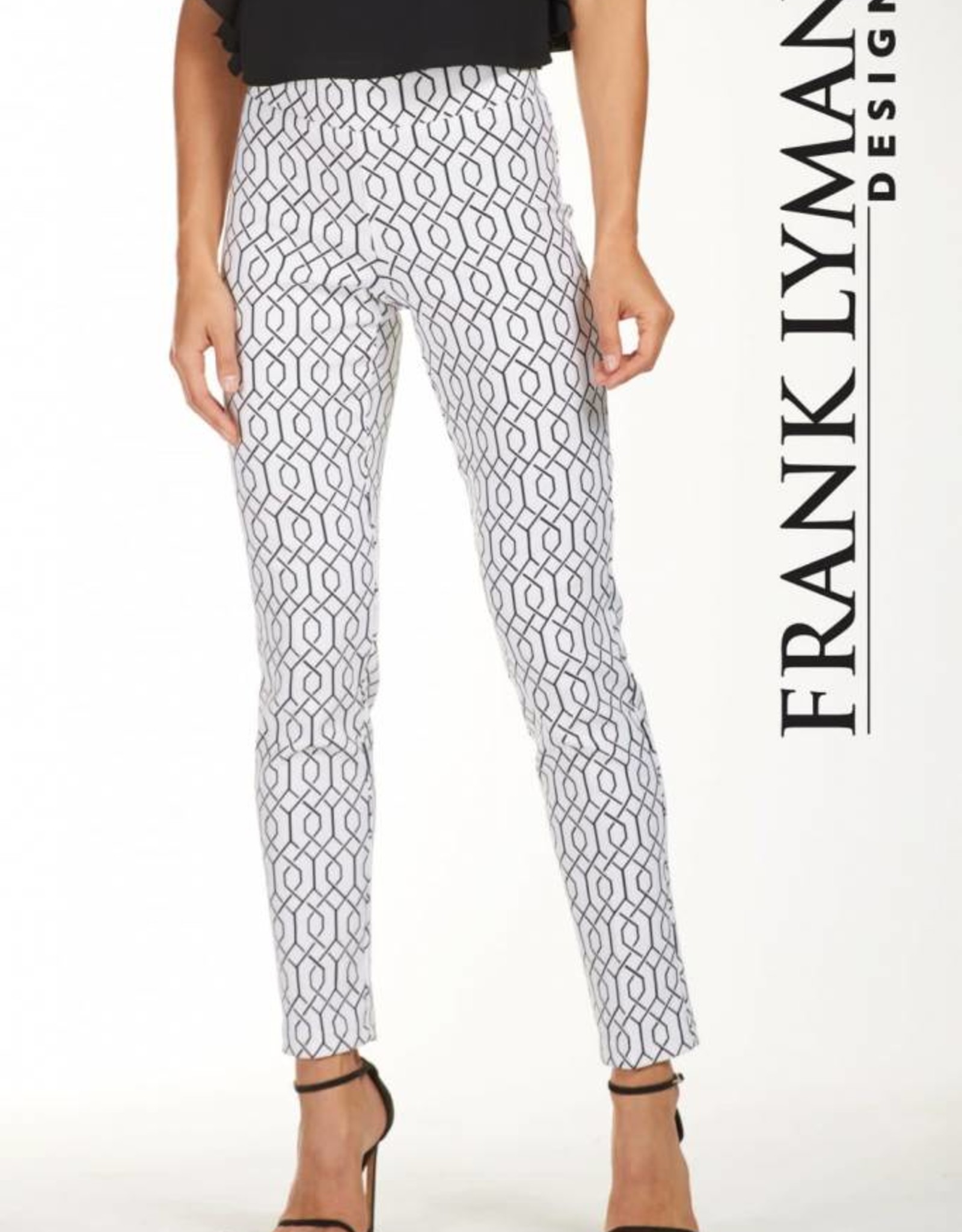 Frank Lyman Off-White Pattern Pant 181760