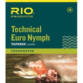 Technical Euro Nymph Leader 14ft black/white 2x/4x