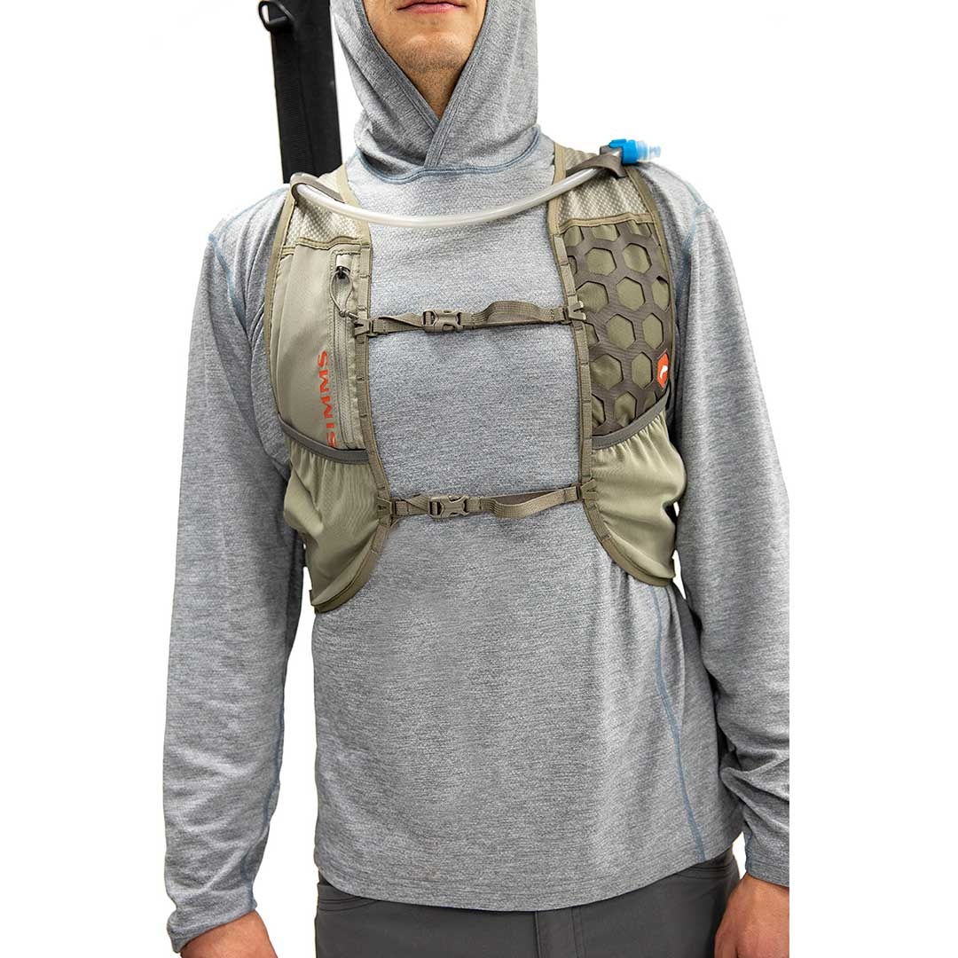 Simms Flyweight Pack Vest Tan L/XL - Taos Fly Shop Simms Flyweight Pack Vest Tan L/XL - Taos Fly Shop