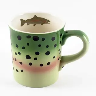 Anglers book supply Stoneware Trout Mugs