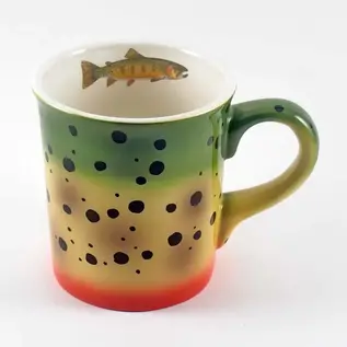 Anglers book supply Stoneware Trout Mugs