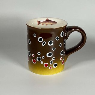 Anglers book supply Stoneware Trout Mugs