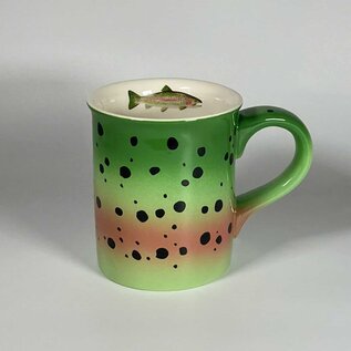 Anglers book supply Stoneware Trout Mugs
