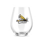 "Stimi" Metallic Print Stemless Wine Glass