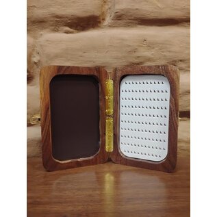 Rustic Angler Forge TFS Logo - Wood Fly Box