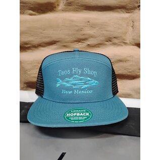 L2 Brands Hopback 7 Panel Flat Brim Adjustable Marine/Black Trucker