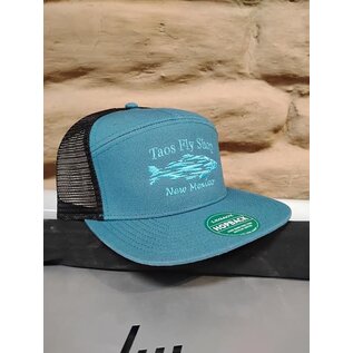 L2 Brands Hopback 7 Panel Flat Brim Adjustable Marine/Black Trucker