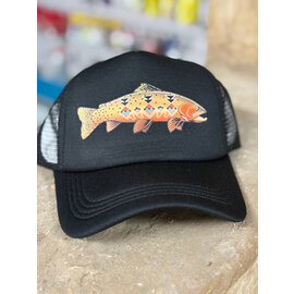 Wild Stylin Native Cutthroat Meshback Hat Black