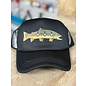 Wild Stylin Brown Trout Meshback Hat Black