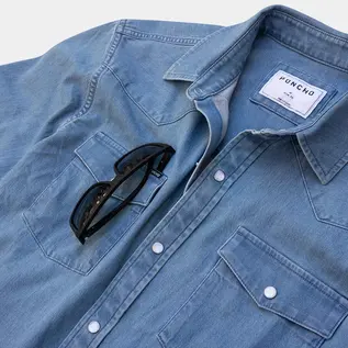Poncho Men's Denim Shirt