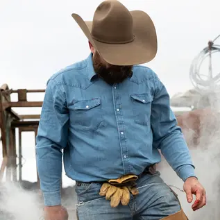 Poncho Men's Denim Shirt