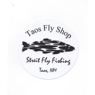 Round Taos Fly Shop Sticker