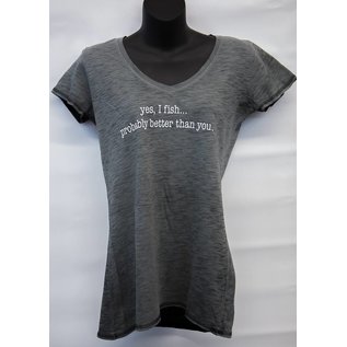 TFS Logo- Women’s “Yes I Fish” Tee