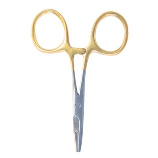 Angler's Accessories 5 1/2 Inch Loop Scissor Forcep Gold