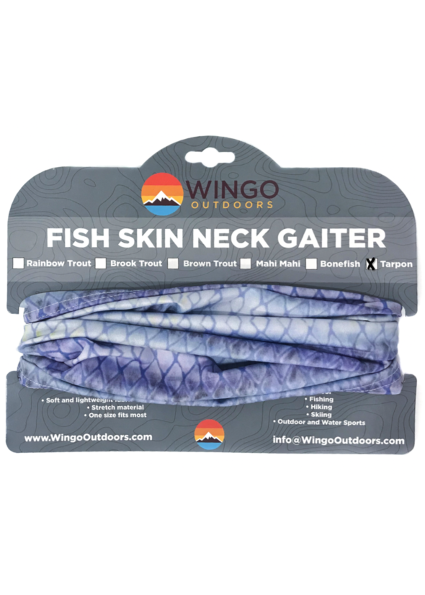 WINGO OUTDOORS WINGO FISH SKIN NECK GAITER