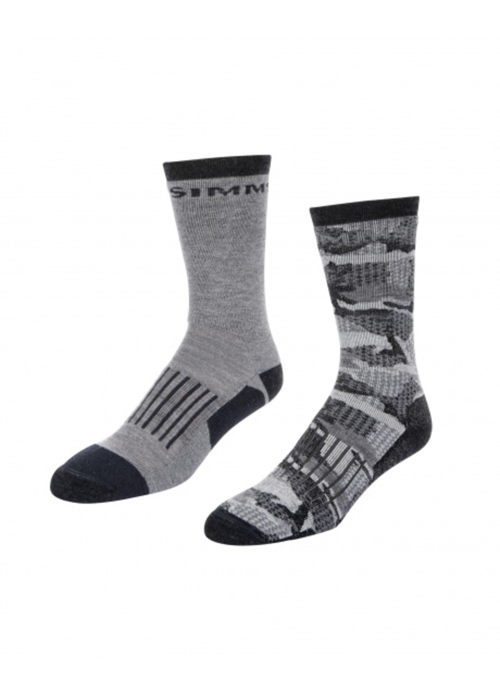 SIMMS SIMMS MEN'S MERINO MIDWEIGHT HIKER SOCK 2 PACK COLORLESS