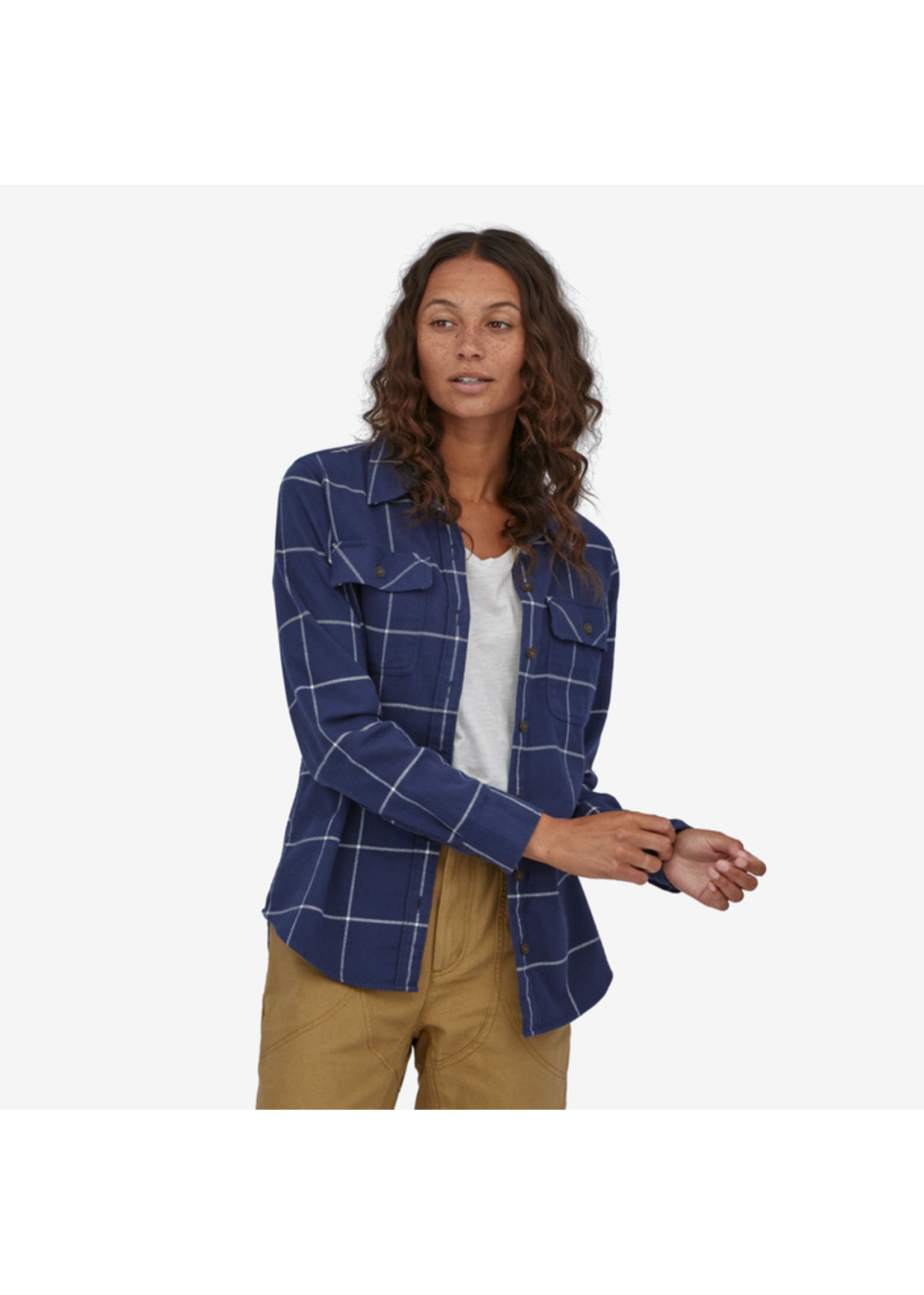 PATAGONIA Patagonia WOMENS ORGANIC COTTON MIDWEIGHTLONG SLEEVE FJORD FLANNEL SHIRT