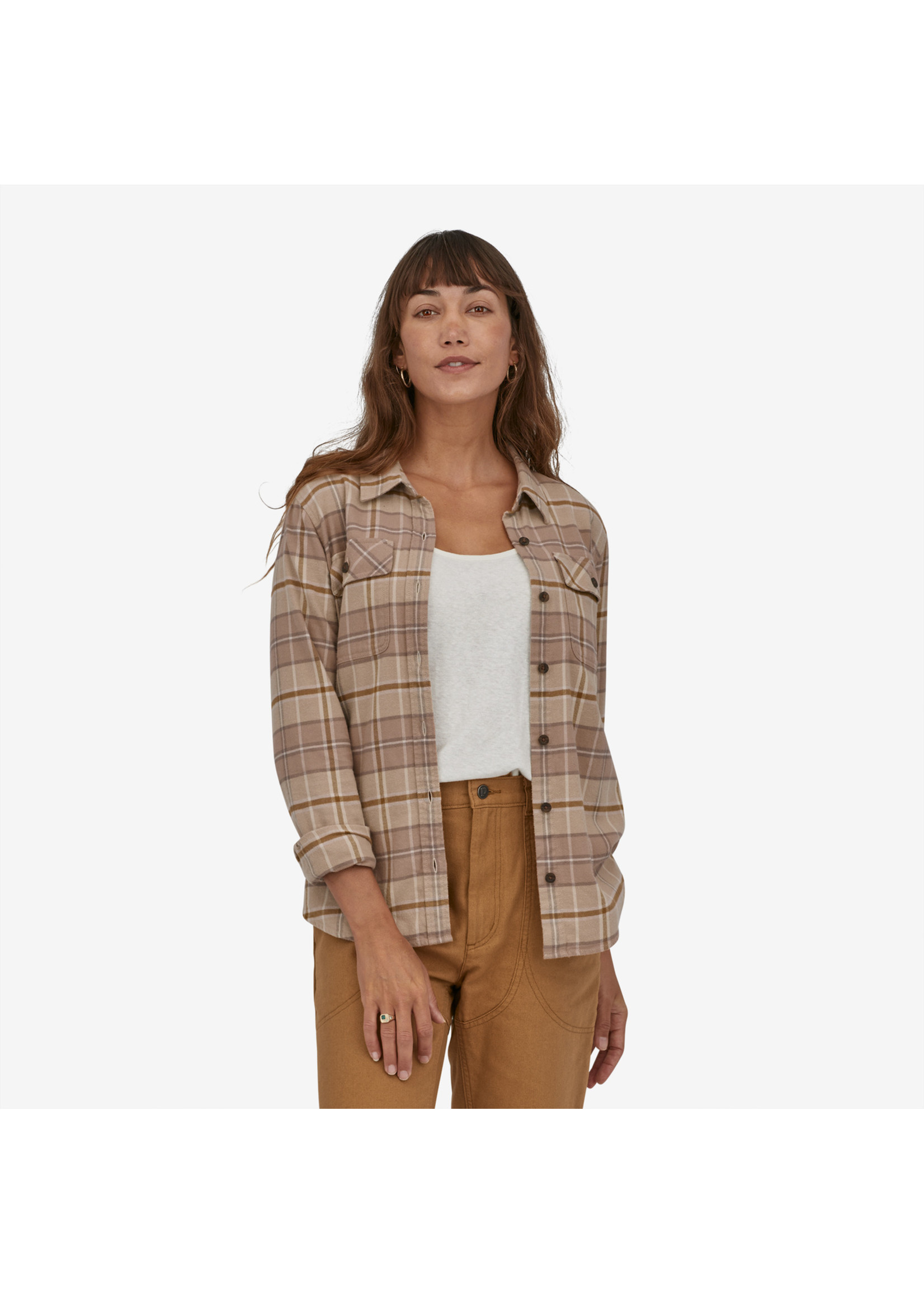 PATAGONIA Patagonia WOMENS ORGANIC COTTON MIDWEIGHTLONG SLEEVE FJORD FLANNEL SHIRT