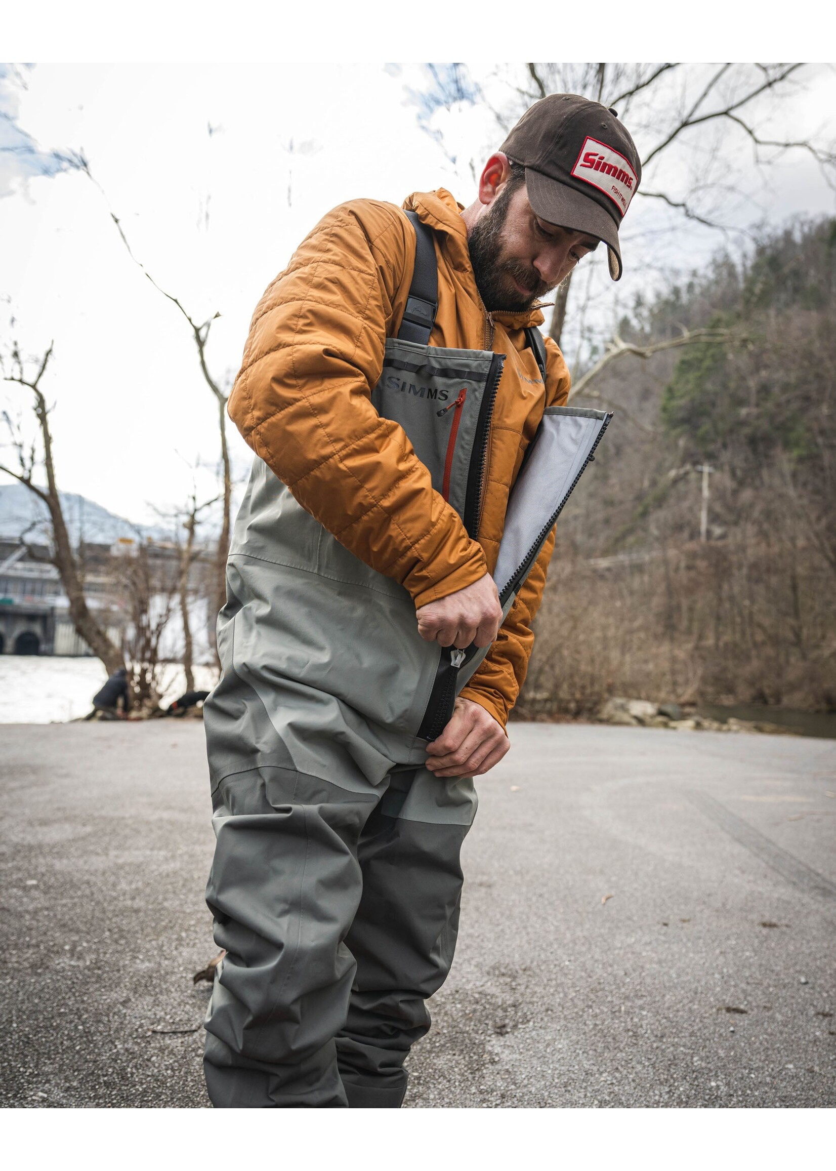 SIMMS Simms MENS FREESTONE ZIP STOCKINGFOOT