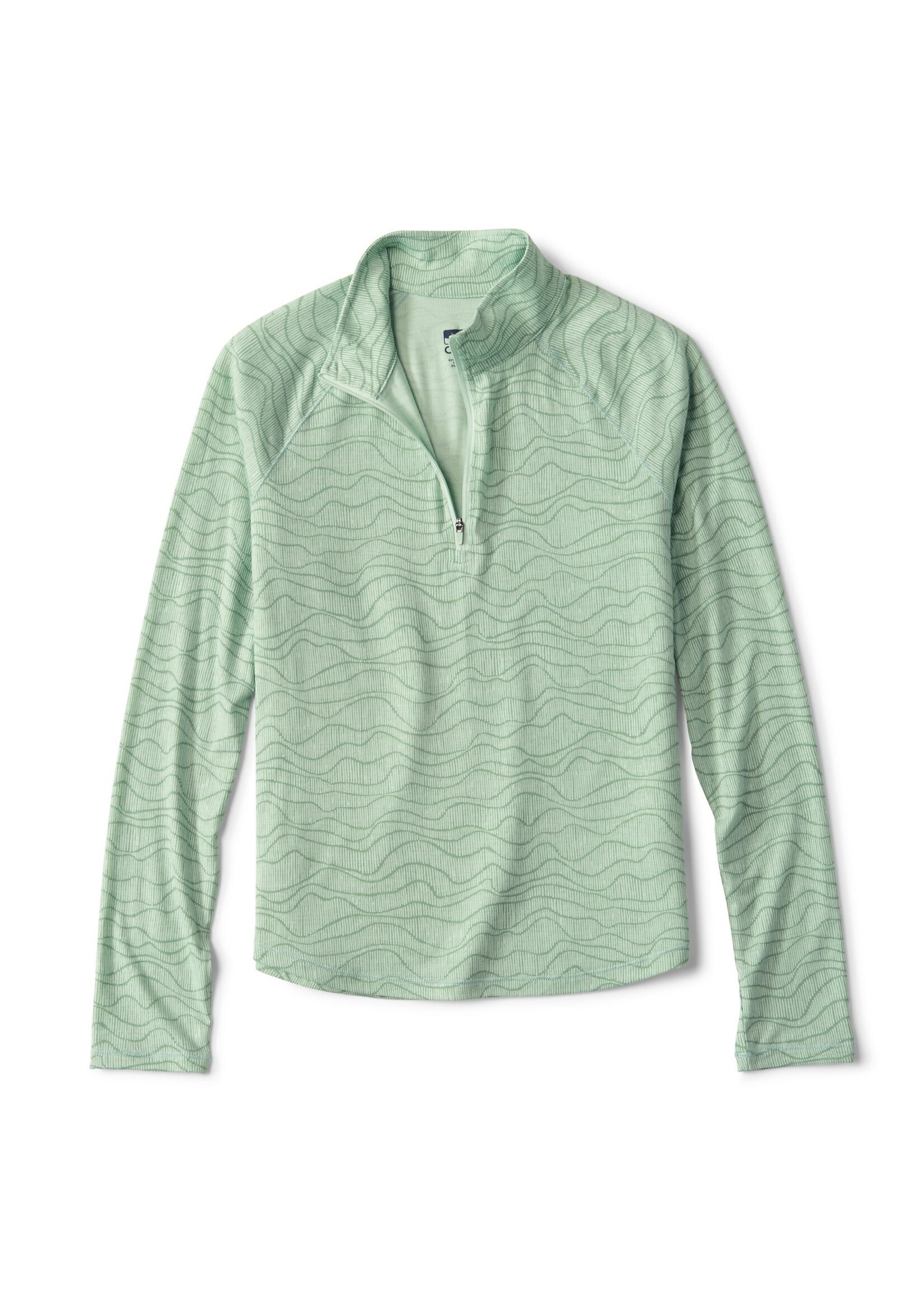 ORVIS Orvis WOMENS DRICAST PRINTED 1/4 ZIP