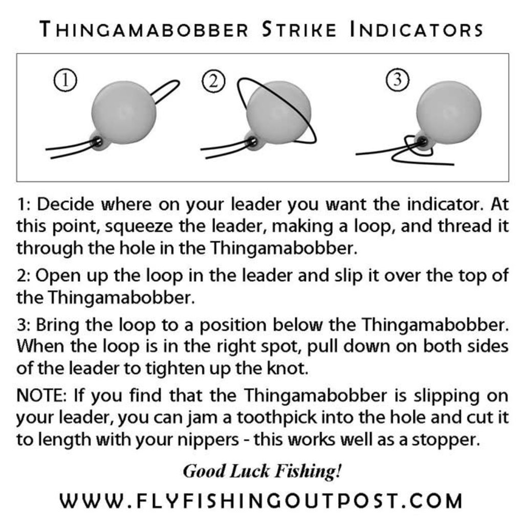Thingamabobber Thingamabobber STRIKE INDICATORS Multi-Pack (6 per Pack - 2 Sizes/3 Colors)