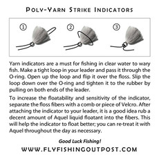 FFO Poly-Yarn Strike Indicators - The Fly Fishing Outpost