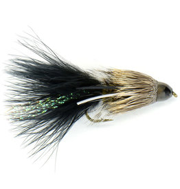 FLY FISHING OUTPOST Black & Brown Bow River Bugger (Lg. Conehead)