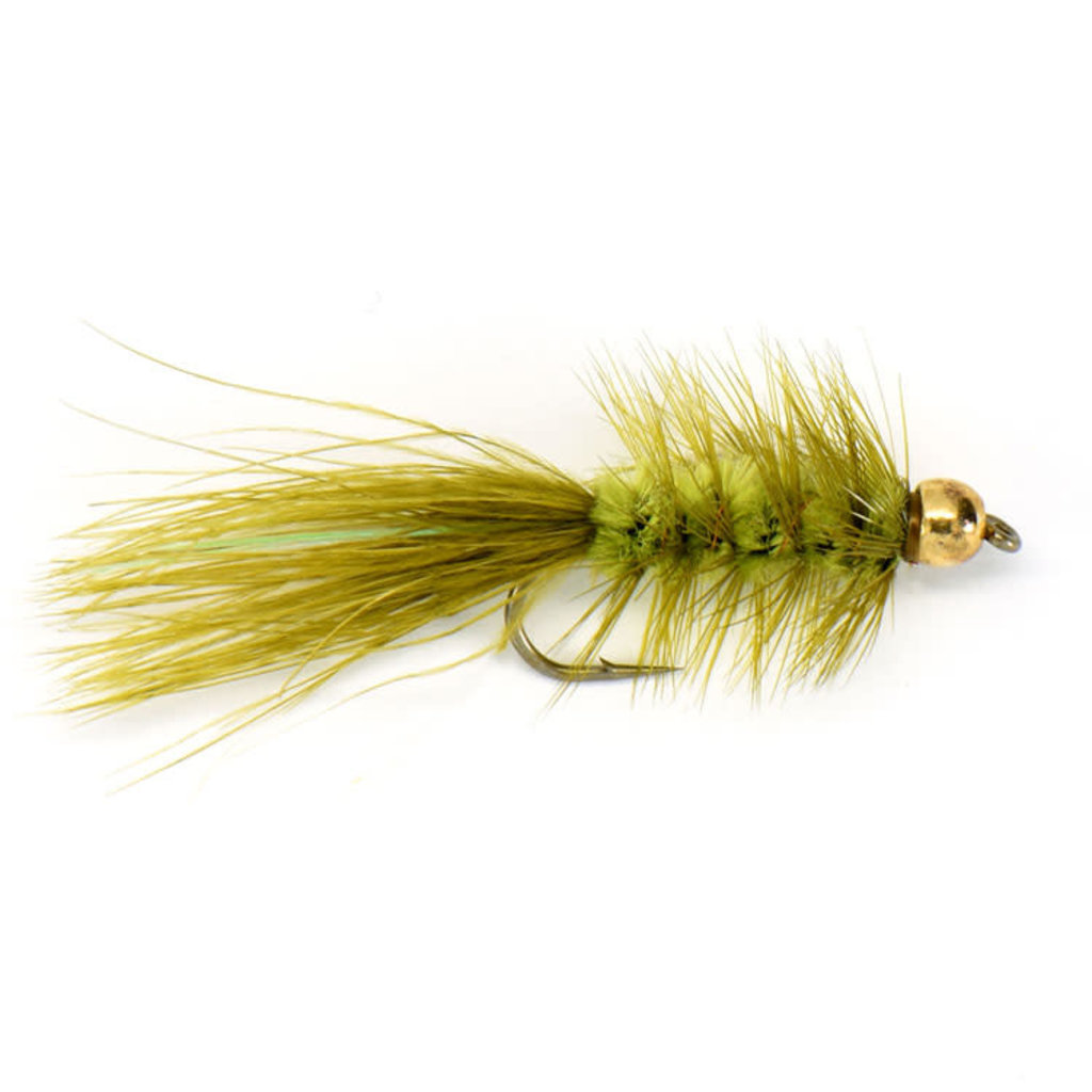 FLY FISHING OUTPOST Woolly Bugger w/Gold Bead (3 Colors)