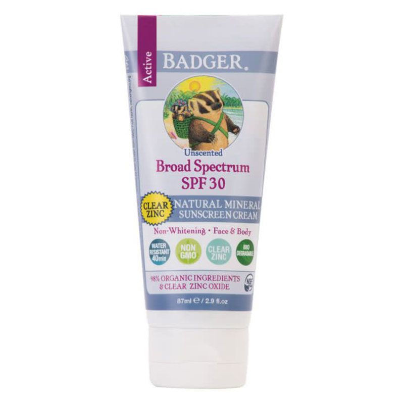 Badger Badger Sunscreen CLEAR ZINC ~ SPF 30