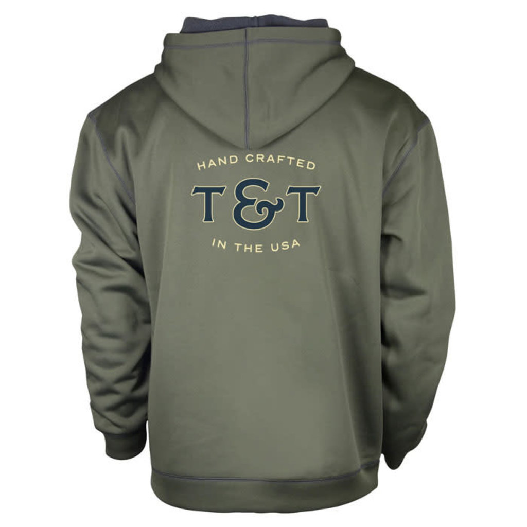 Thomas & Thomas Thomas & Thomas TRANSIT HOODY Olive