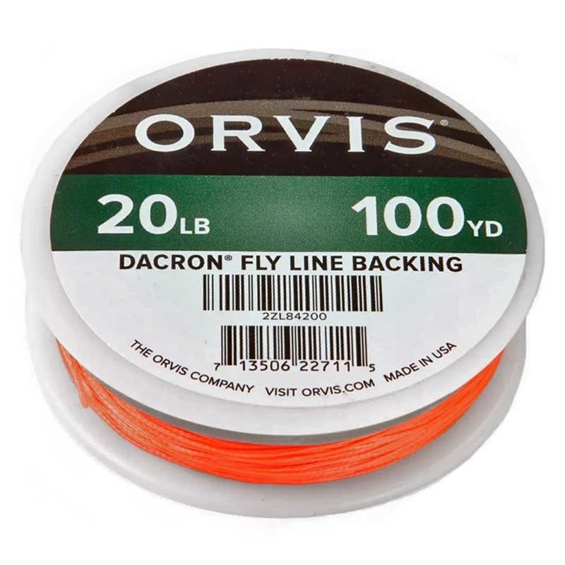 Orvis Hi-Vis Dacron BACKING Orange/20lb./100 yds.