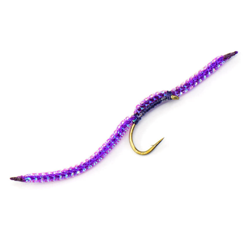 FLY FISHING OUTPOST Sparkle Worm  - a.k.a. "G-String" (4 Colors)