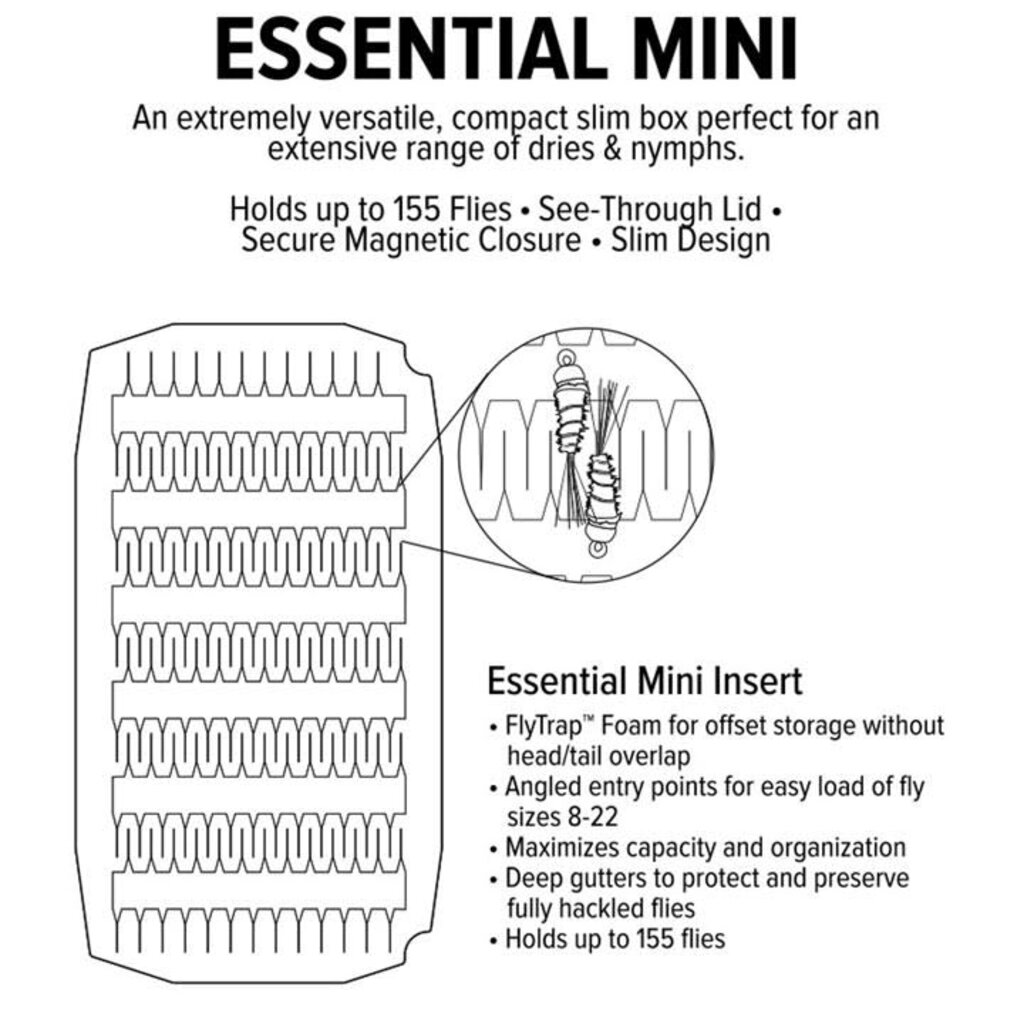 Umpqua Mini Essential Fly Box (Foam)