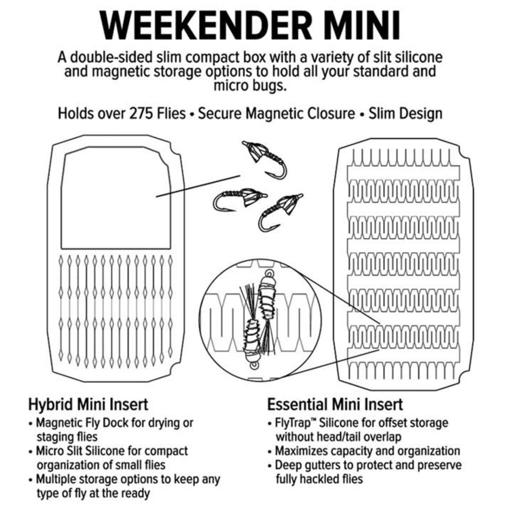 Umpqua Mini Weekender Fly box (Silicone)