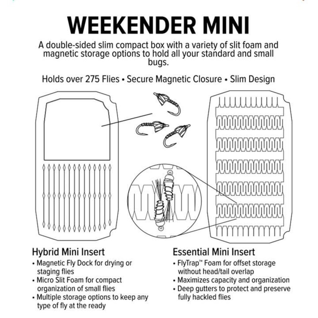 Umpqua Mini Weekender Fly Box (Foam)