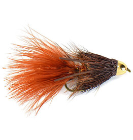 FLY FISHING OUTPOST Rusty Brown Bow River Bugger (Lg. Conehead)