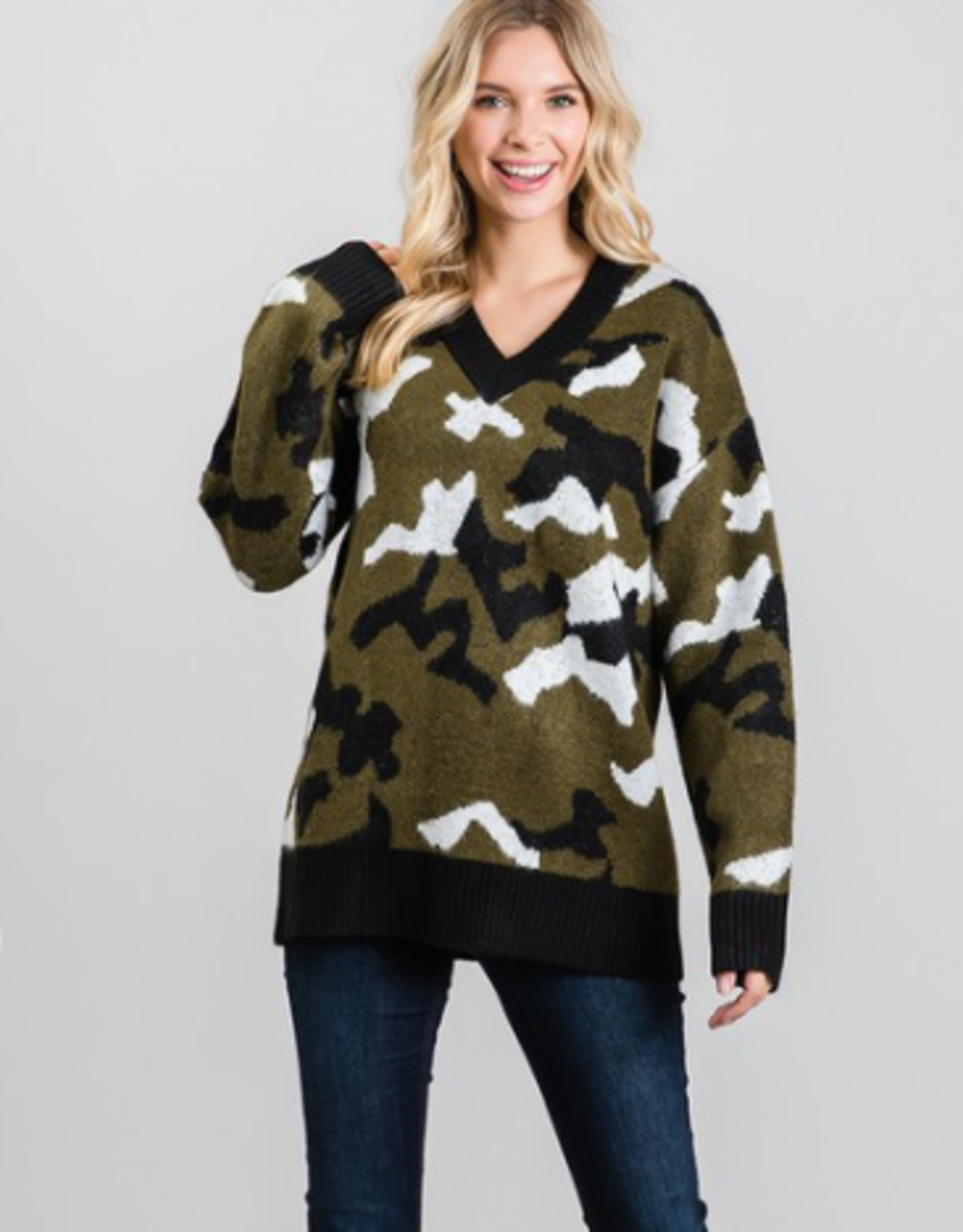 camo sweater