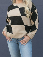Lush Checker Board Sweater
