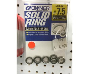 Owner SS Solid Rings - C.M. Tackle Inc. DBA TackleNow!