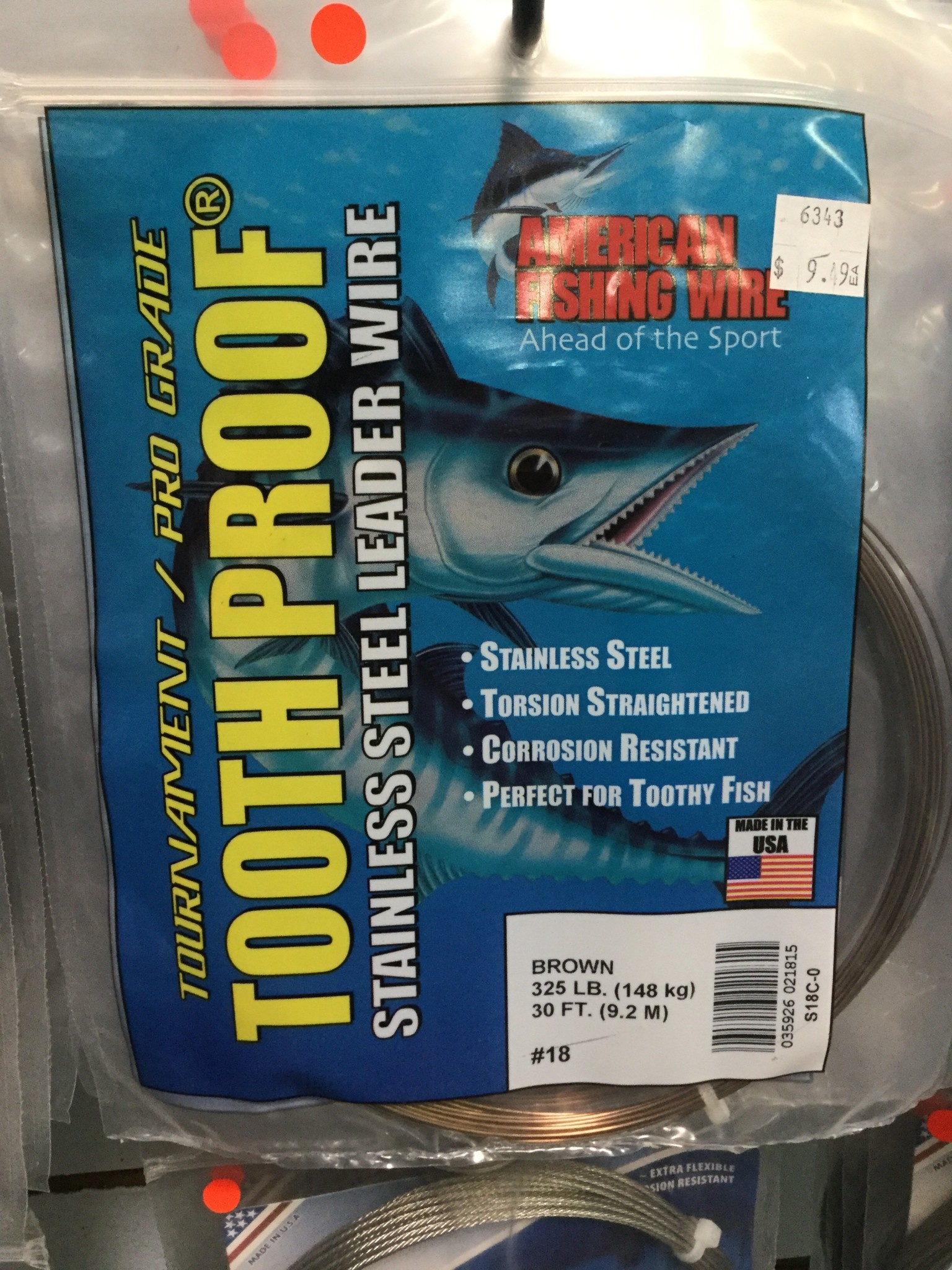 AFW Tooth Proof Wire - Csige Tackle: Pacific Rim Fishing