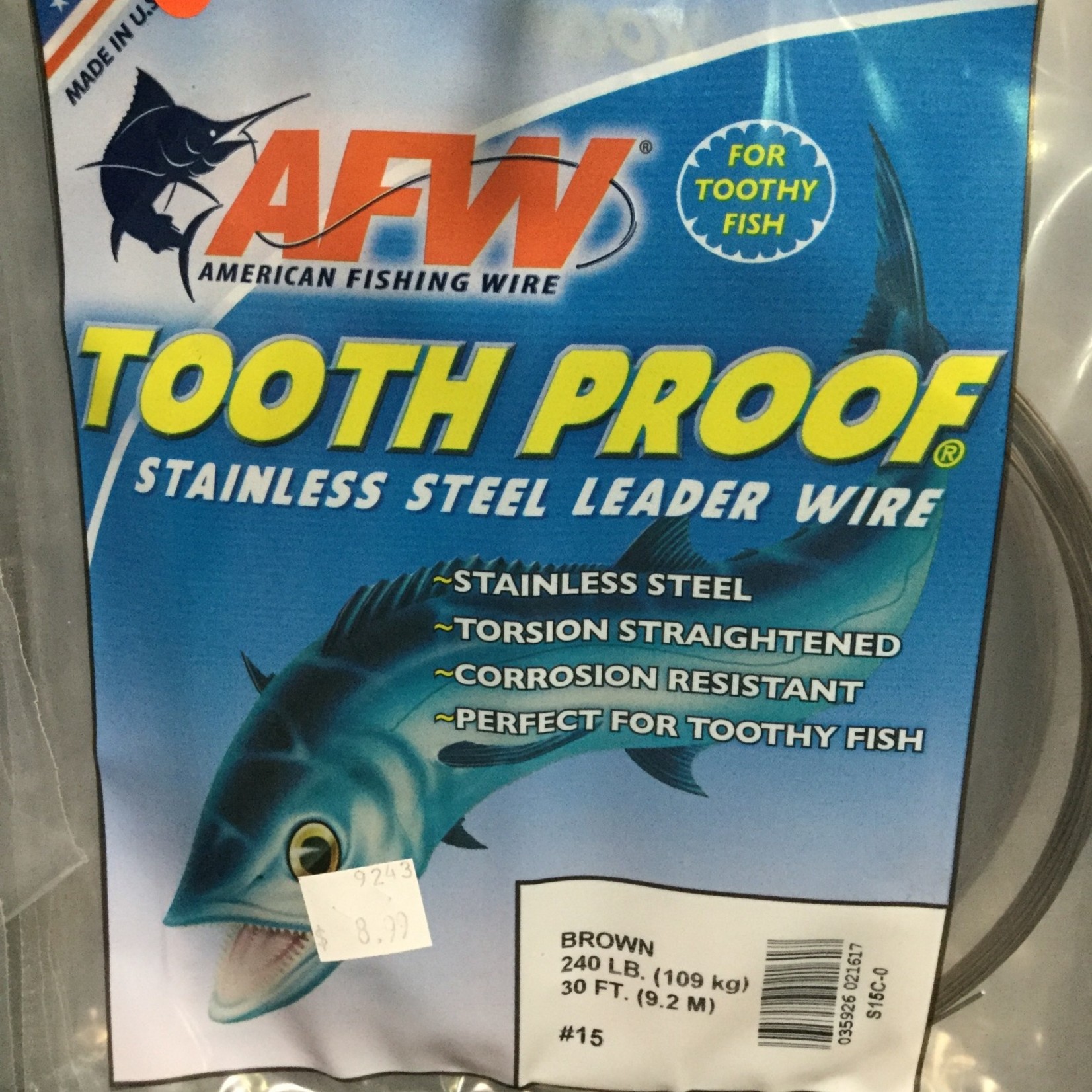 AFW Tooth Proof Stainless Steel Leader Wire