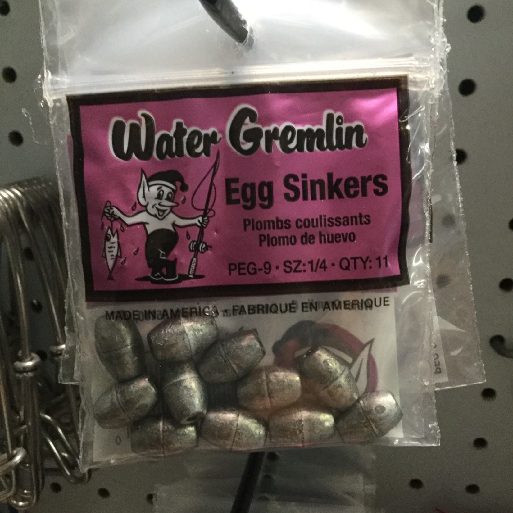 Water Gremlin Egg Sinkers - Csige Tackle: Pacific Rim Fishing