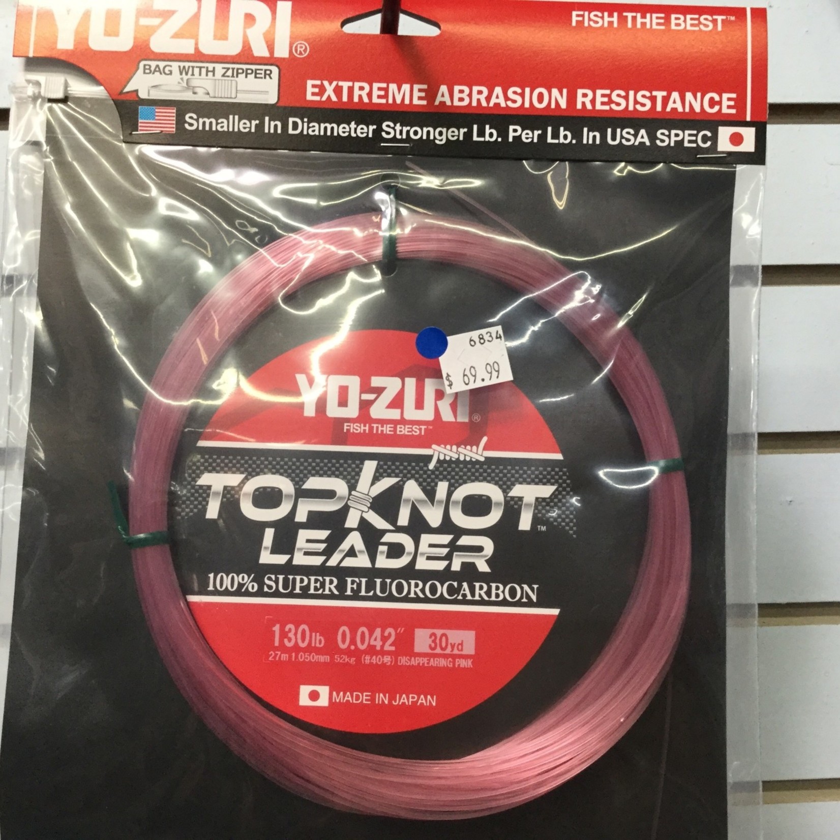 YoZuri TopKnot 100% Fluorocarbon 30yd