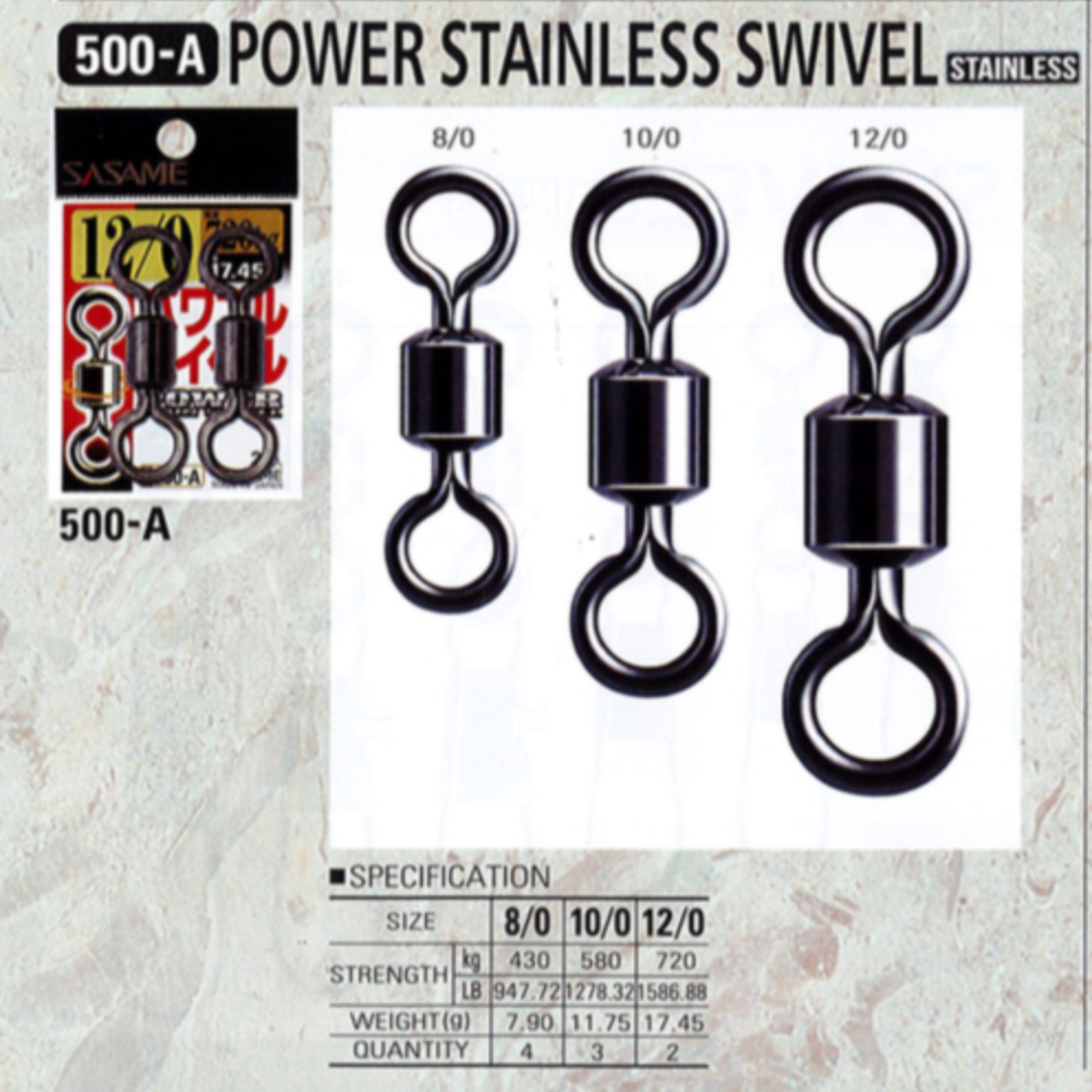 Shout (discontinued) POWERFUL Stainless Barrel SWIVEL