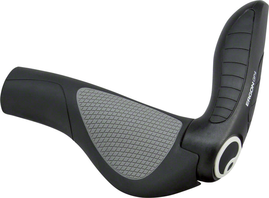 Ergon Ergon GP4 Grips - Black/Gray, Lock-On, Large