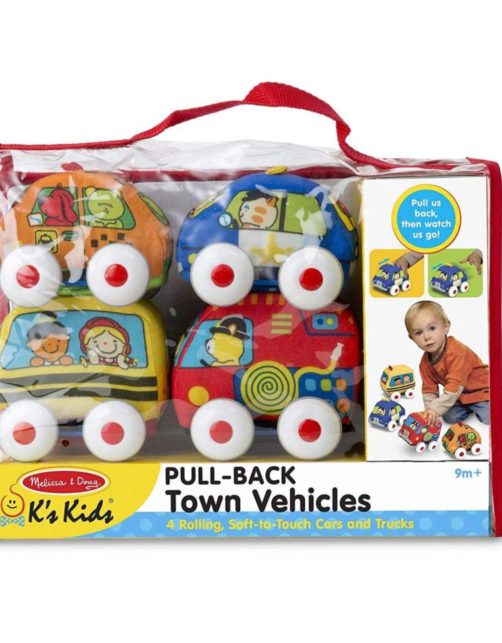 Melissa & Doug Pull-Back Town Vehicles