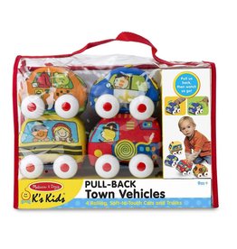 Melissa & Doug Pull-Back Town Vehicles