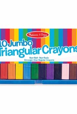 Melissa & Doug 10 Jumbo Triangular Crayons