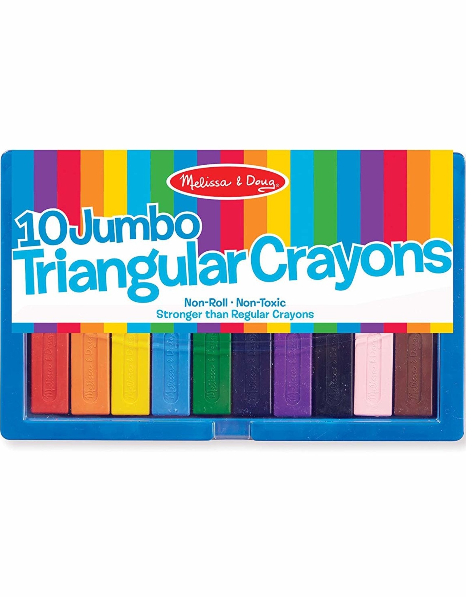 Melissa & Doug 10 Jumbo Triangular Crayons