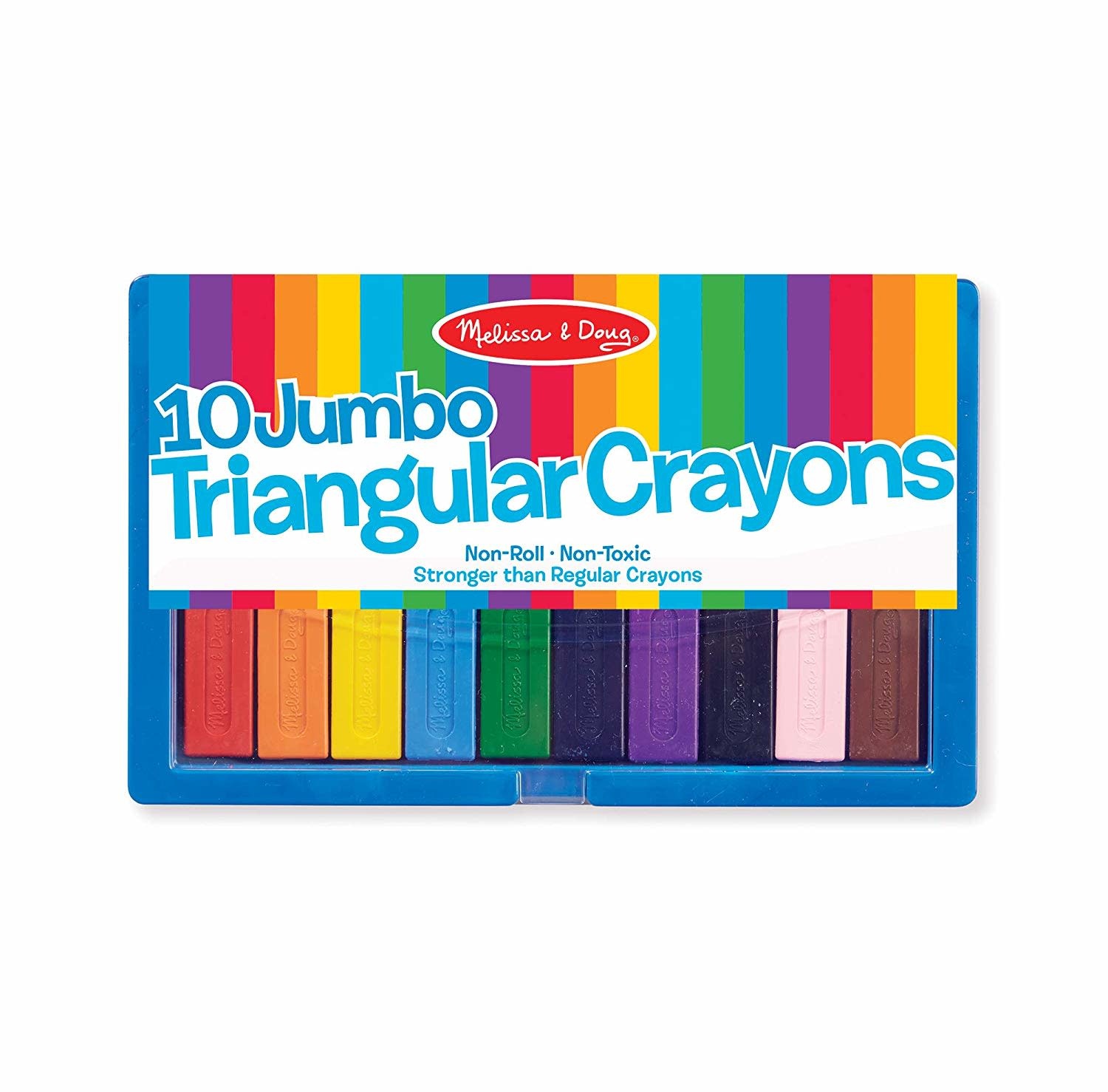 10 Jumbo Triangular Crayons Dublin Toy Emporium